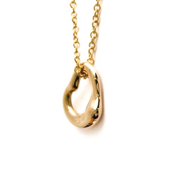 Tiffany Open Heart Pink Gold (18K) No Stone Women,Men Fashion Pendant Necklac... - Picture 3 of 13